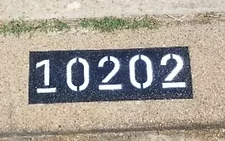 black-back-curb-number